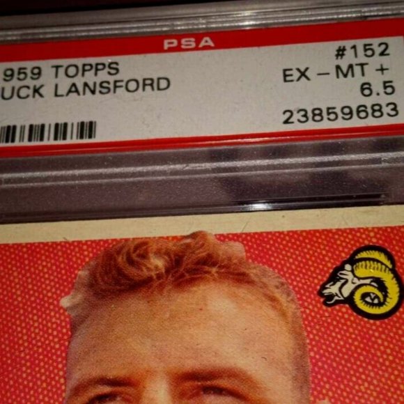 1959 Topps Buck Lansford #151 LA RAMS Professionally Graded (PSA) EX-MINT of 6.5 - Picture 2 of 8